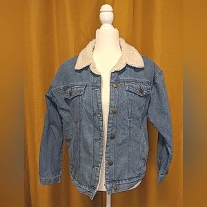 For the Republic denim jacket, size Medium